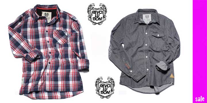 Revolution Herren Hemden Sale
