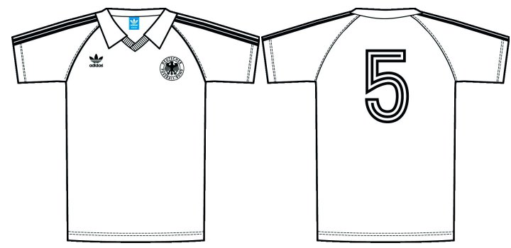 adidas Retro Trikot EM 1980 weiss und grün