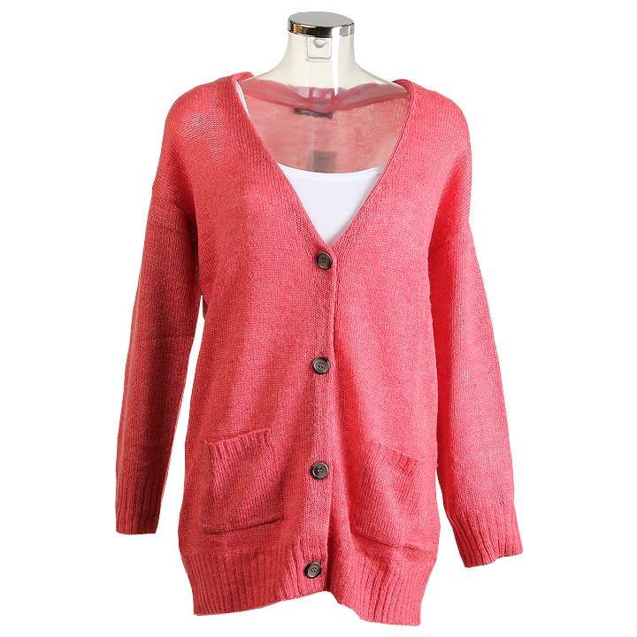 Serious Sally Neda Patch Cardigan Berry