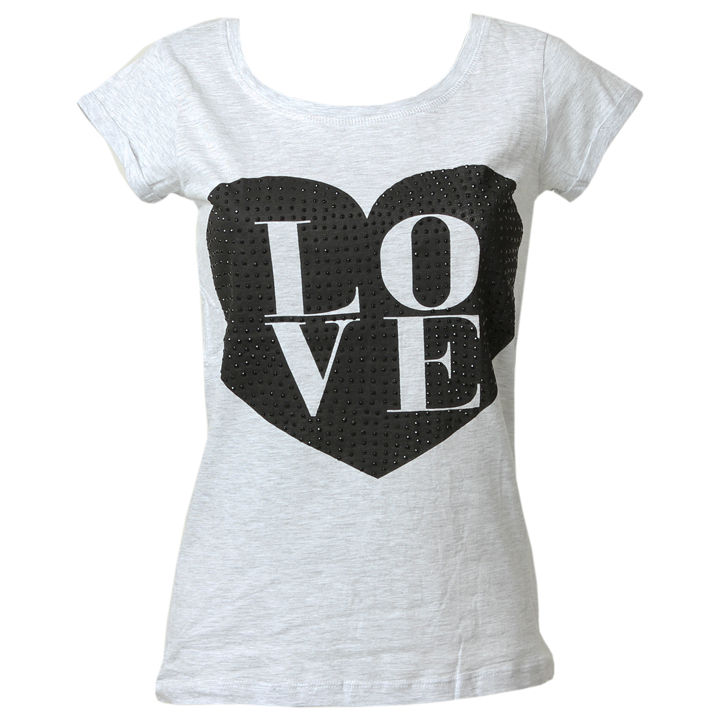 Love Shirt grau