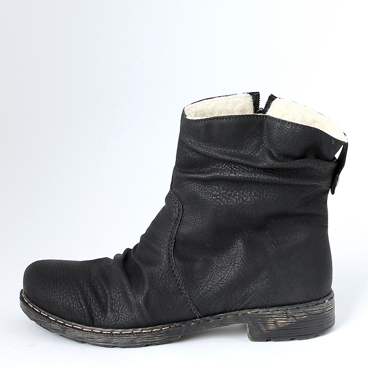 Rieker Rahl Damen Boot schwarz