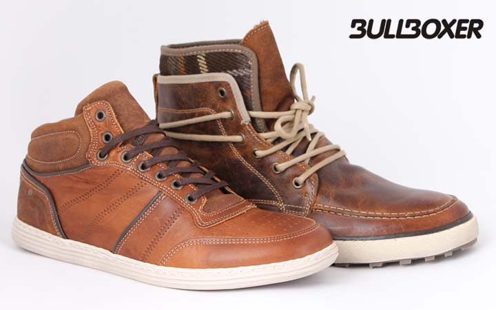 Braune Herren Stiefel Bullboxer