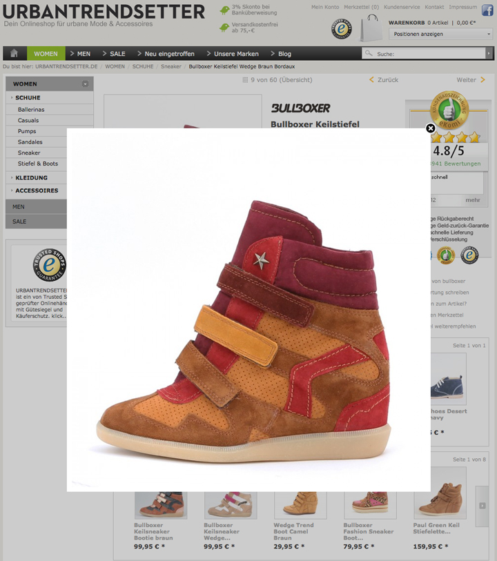 Bullboxer Keilsneaker Wedge Trendboot