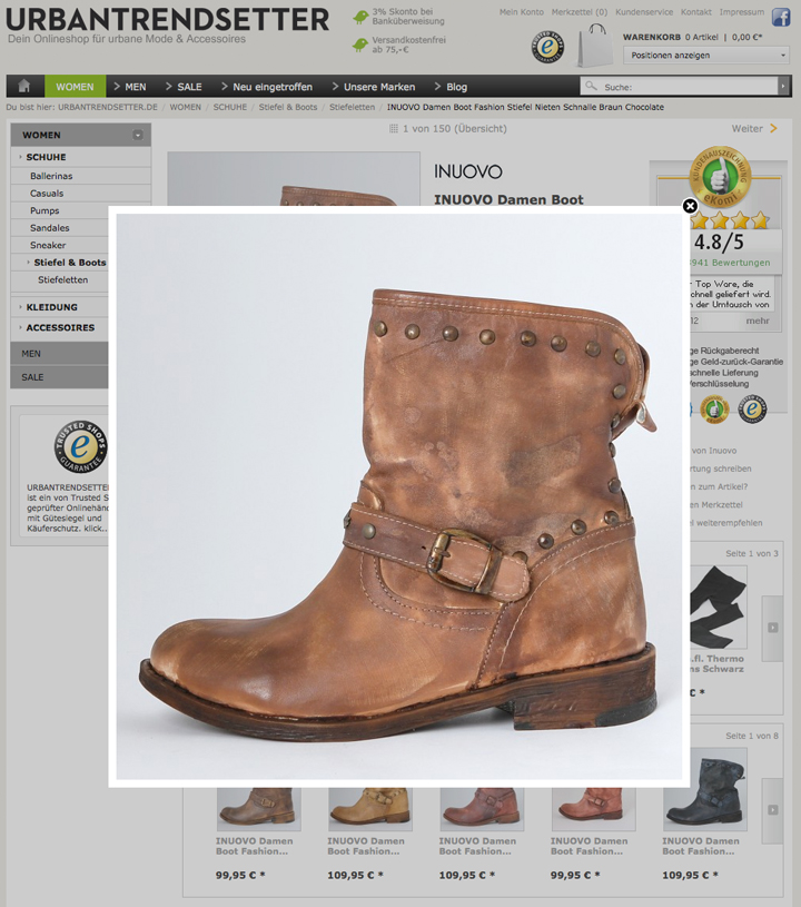 Inuovo Nieten Boots Online kaufen