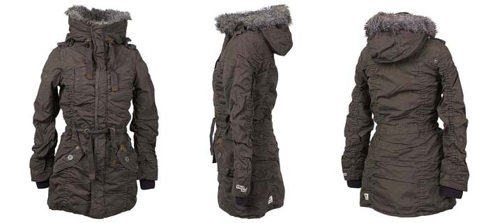 Khujo Chalk Winterjacke Grau