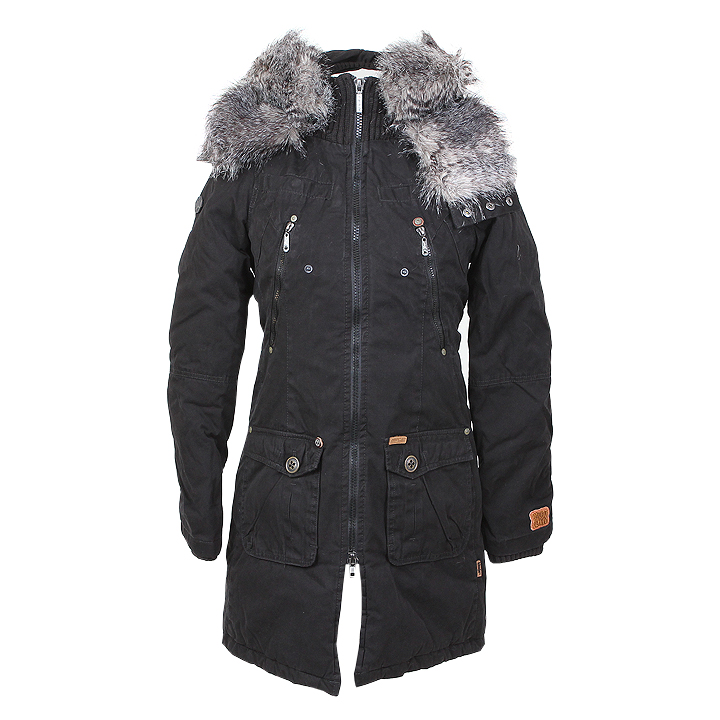 Khujo Rossa Winterjacke Schwarz