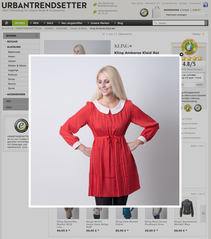 Kling Amberes Dress Red