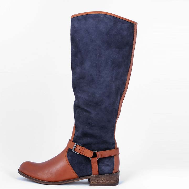SPM Niagara Langschaftstiefel Navy Red Wood