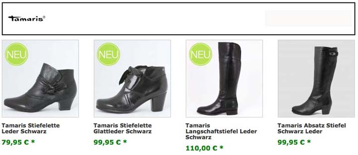 Tamaris Stiefel News 2012
