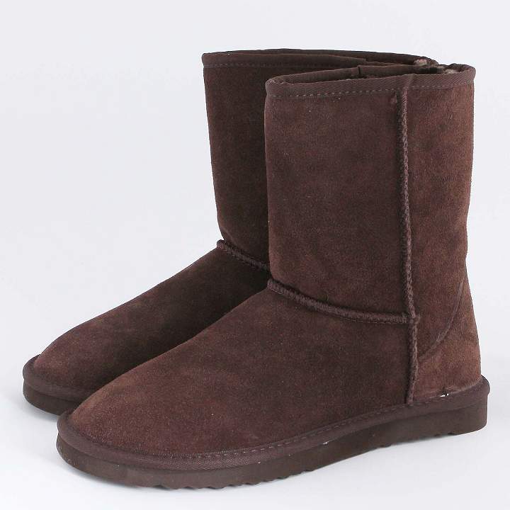 Warme Winterstiefel dunkelbraun