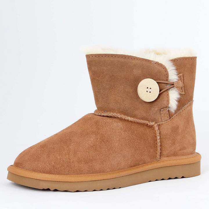 Winterboot braun Knopf