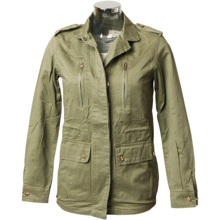 Damen Jacke Skull Oliv