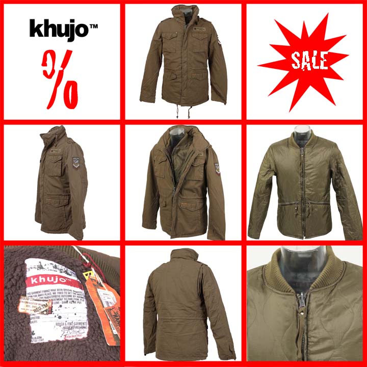 Khujo Herren Winter Jacke Bobcat Oliv SALE %