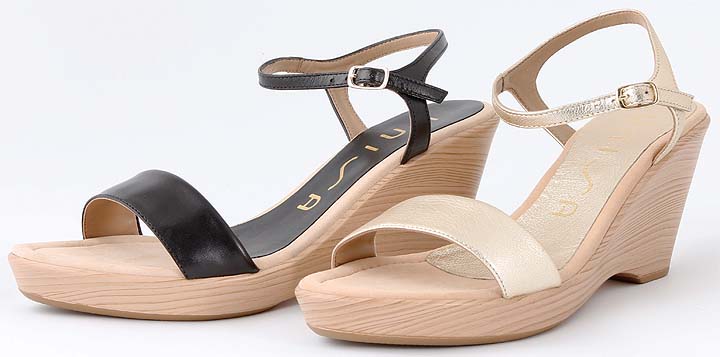 Neu: Unisa Sandalette Rita in Schwarz & Gold
