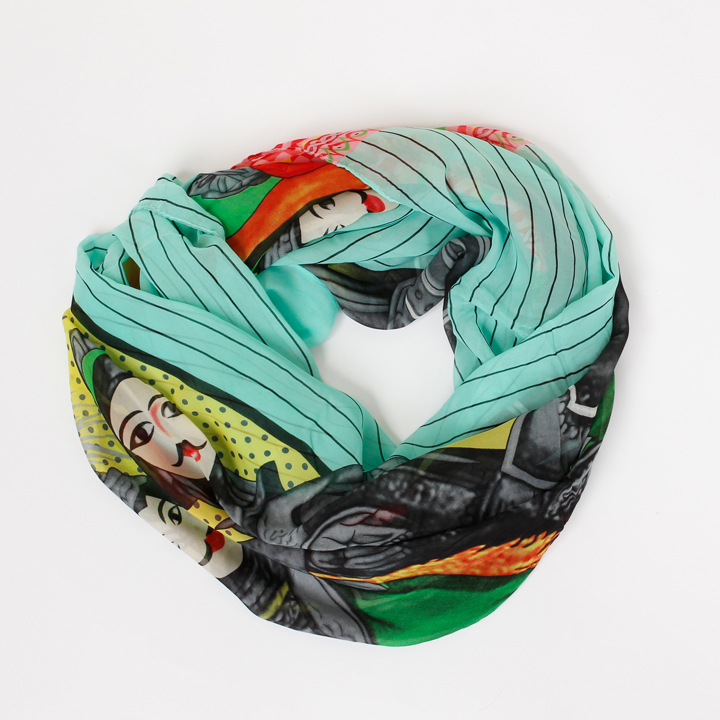 Rundschal Oriental Multicolor