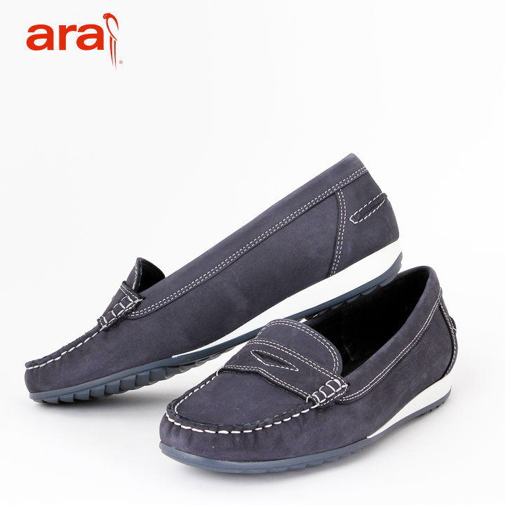 Ara Newport Mokassin Blau