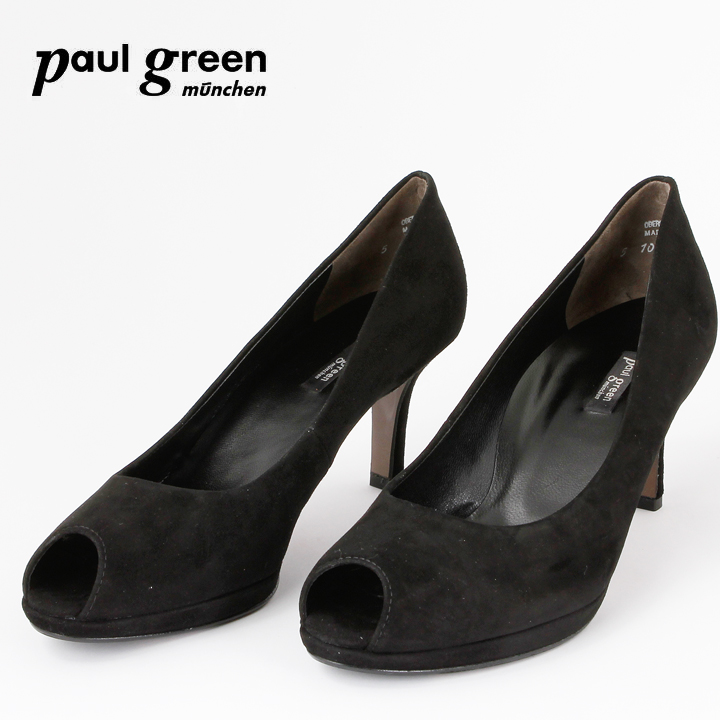 Paul Green Peeptoe Pumps Schwarz 2839-411