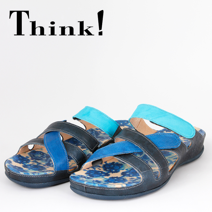 Think Zenzi Pantolette Blau