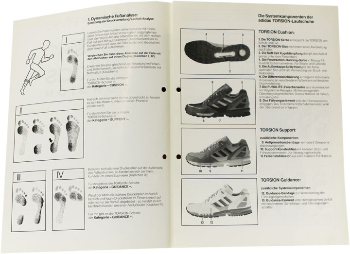adidas Torsion dynamische Fußanalyse