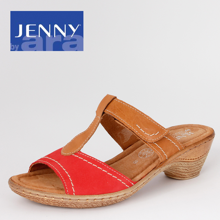 Jenny Pantolette Aruba braun rot 5375907