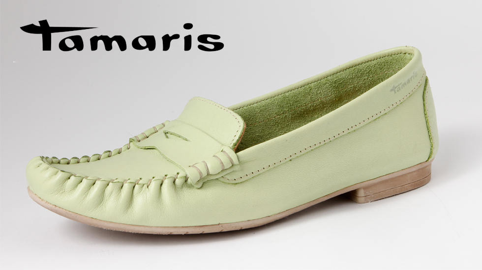 Tamaris Mokassin Slipper Pastel Grün