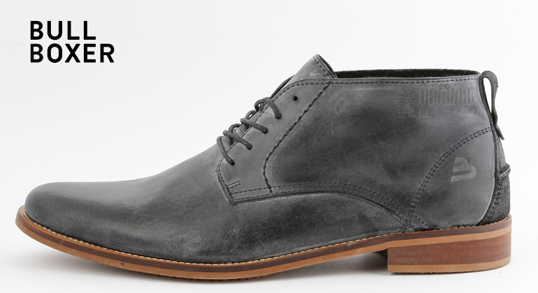 Bullboxer Herren Stiefelette Schwarz