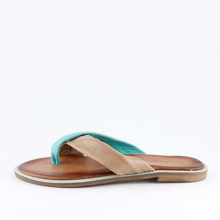 Inuovo Pantolette Beige Türkis