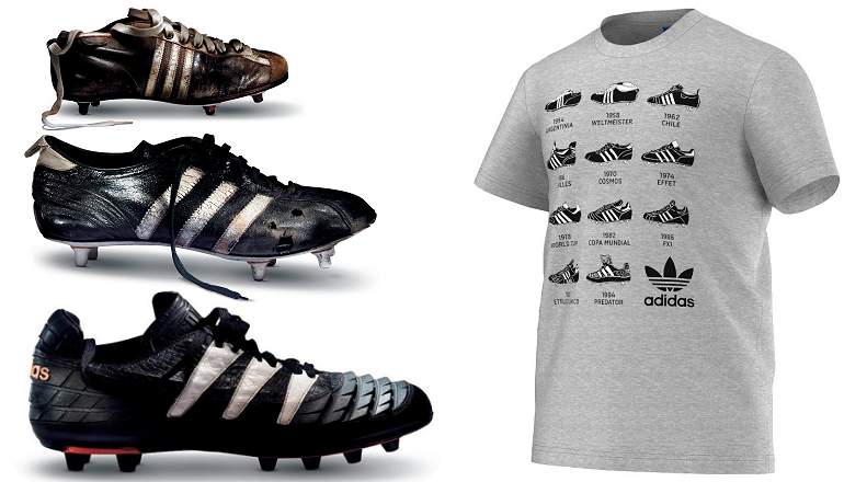 adidas Football Shoe Tee