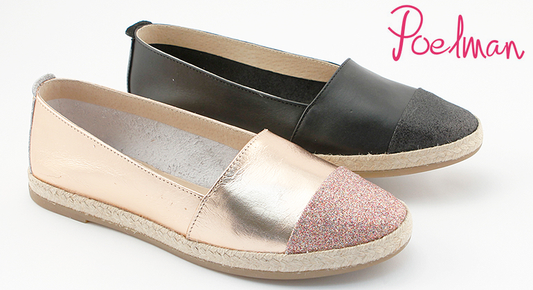 Leder Espadrilles